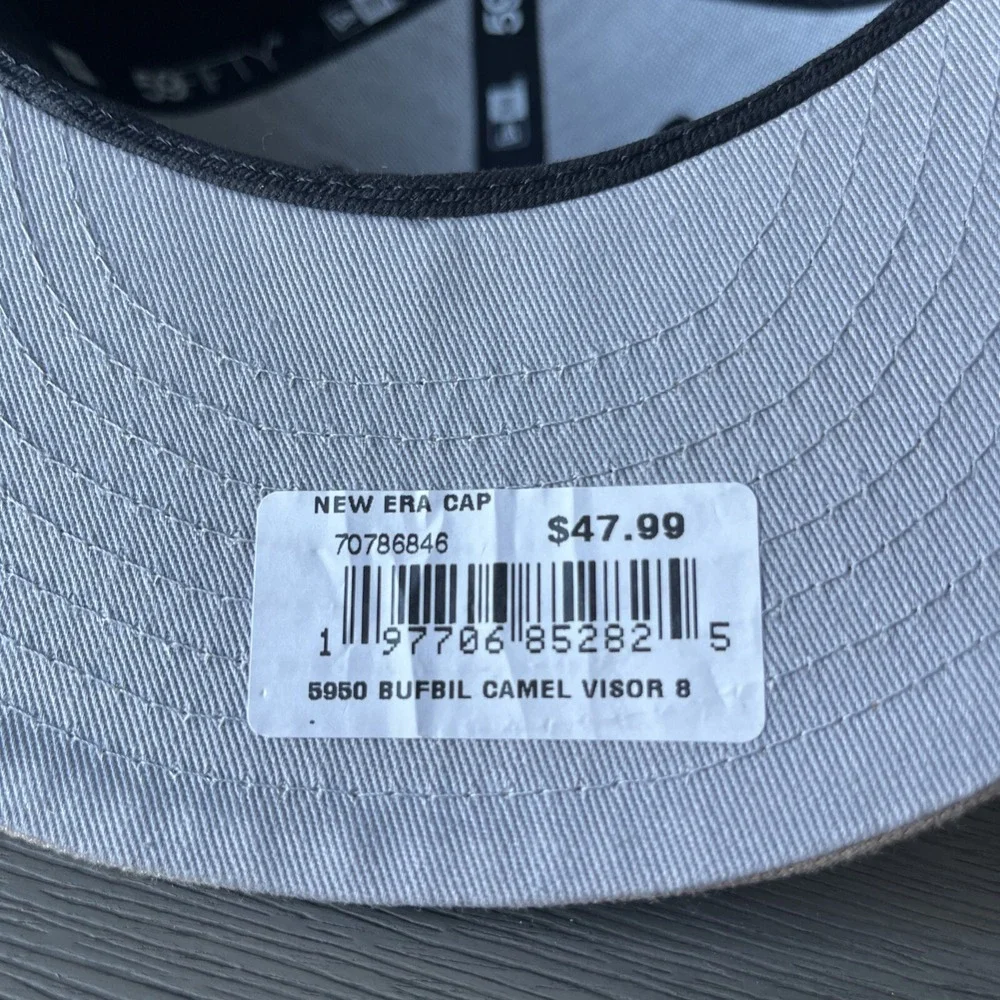 Buffalo Bills New Era 59Fifty AFC NFL Pro Bowl Baseball Cap Black Camel Sz 8 NWT